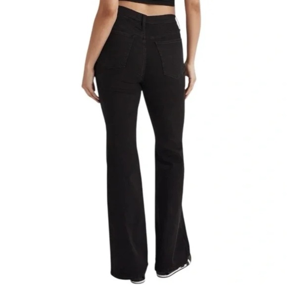 NWT Madewell Skinny Flare Jeans in Black Frost Size 25 - Picture 5 of 15